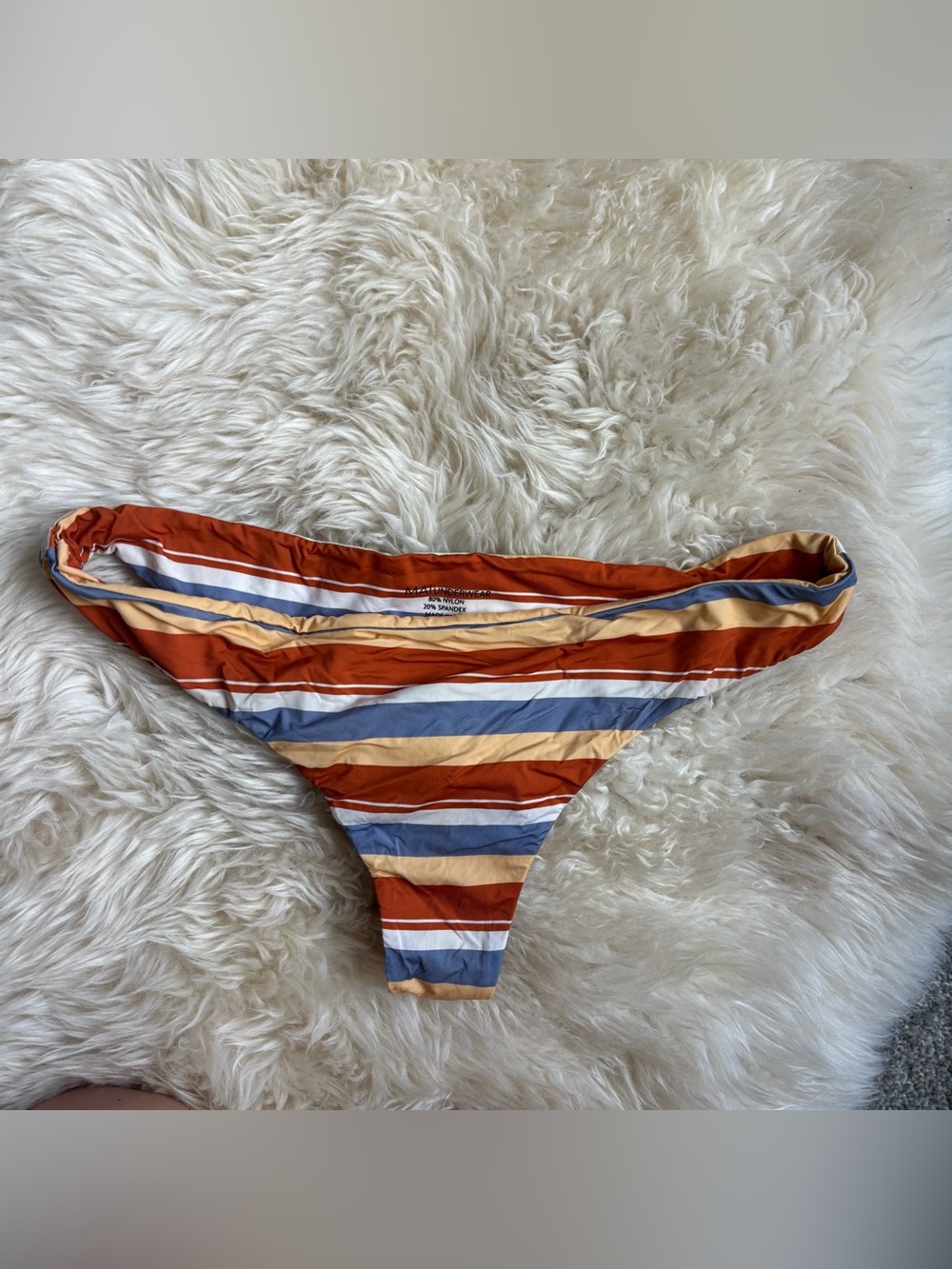 Mai Swimwear Striped bikini bottoms. Size XL